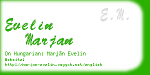 evelin marjan business card